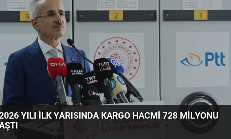 2026 Yılı İlk Yarısında Kargo Hacmi 728 Milyonu Aştı