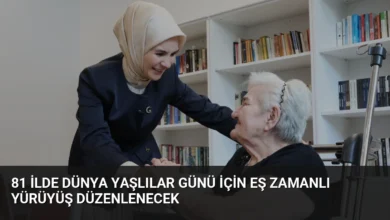 81 İlde Dünya Yaşlılar Günü İçin Eş Zamanlı Yürüyüş Düzenlenecek