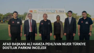 AFAD Başkanı Ali Hamza Pehlivan Nijer Türkiye Dostluk Parkını İnceledi