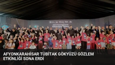 Afyonkarahisar TÜBİTAK Gökyüzü Gözlem Etkinliği Sona Erdi