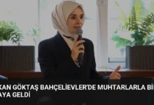 Bakan Göktaş Bahçelievler'de Muhtarlarla Bir Araya Geldi