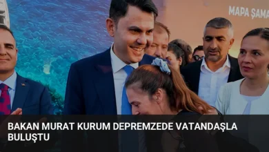 Bakan Murat Kurum Depremzede Vatandaşla Buluştu