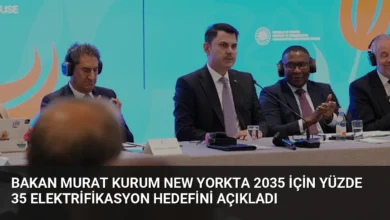 Bakan Murat Kurum New Yorkta 2035 için yüzde 35 elektrifikasyon hedefini açıkladı