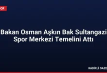 Bakan Osman Aşkın Bak Sultangazi Spor Merkezi Temelini Attı