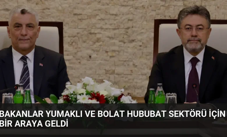 Bakanlar Yumaklı ve Bolat Hububat Sektörü İçin Bir Araya Geldi