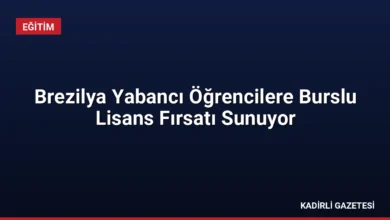 Brezilya Yabancı Öğrencilere Burslu Lisans Fırsatı Sunuyor