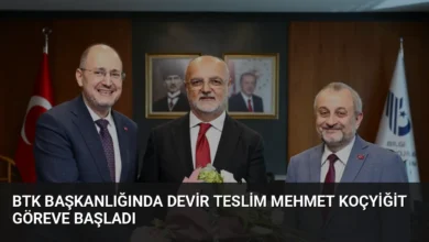 BTK Başkanlığında Devir Teslim Mehmet Koçyiğit Göreve Başladı