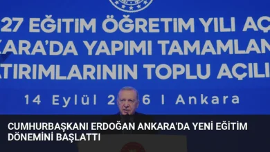 Cumhurbaşkanı Erdoğan Ankara'da Yeni Eğitim Dönemini Başlattı