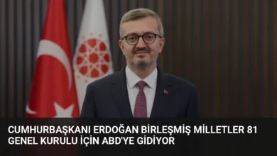 Cumhurbaşkanı Erdoğan Birleşmiş Milletler 81 Genel Kurulu İçin ABD'ye Gidiyor