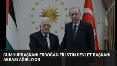 Cumhurbaşkanı Erdoğan Filistin Devlet Başkanı Abbası Ağırlıyor