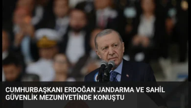 Cumhurbaşkanı Erdoğan Jandarma ve Sahil Güvenlik mezuniyetinde konuştu