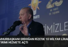 Cumhurbaşkanı Erdoğan Rize'de 10 Milyar Liralık Yatırımı Hizmete Açtı