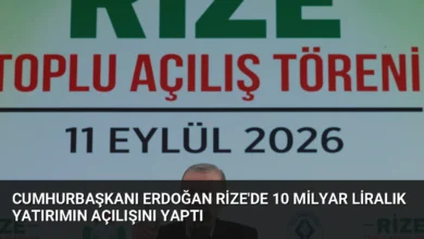 Cumhurbaşkanı Erdoğan Rize'de 10 Milyar Liralık Yatırımın Açılışını Yaptı