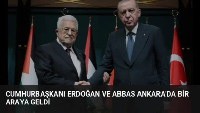 Cumhurbaşkanı Erdoğan ve Abbas Ankara'da Bir Araya Geldi