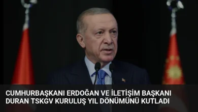 Cumhurbaşkanı Erdoğan ve İletişim Başkanı Duran TSKGV Kuruluş Yıl Dönümünü Kutladı