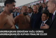 Cumhurbaşkanı Erdoğan Yağlı Güreş Cumhurbaşkanlığı Kupası Finalini İzledi