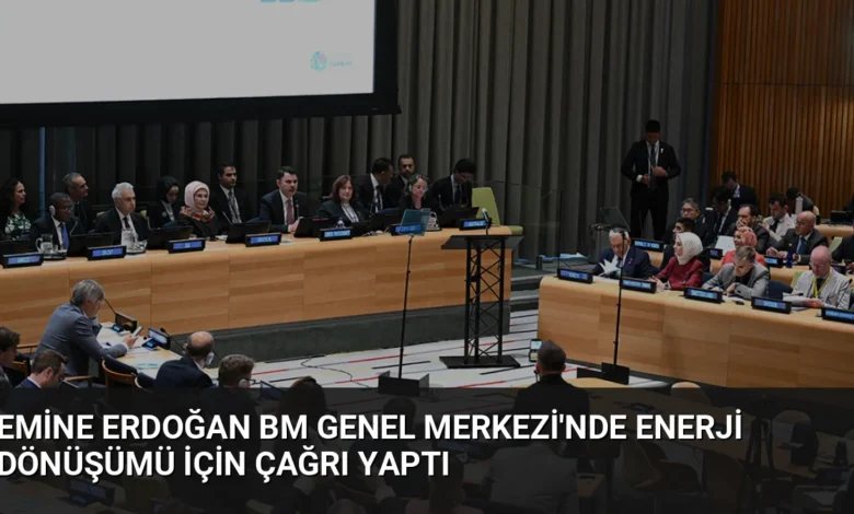 Emine Erdoğan BM Genel Merkezi'nde Enerji Dönüşümü İçin Çağrı Yaptı