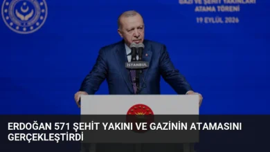 Erdoğan 571 Şehit Yakını ve Gazinin Atamasını Gerçekleştirdi