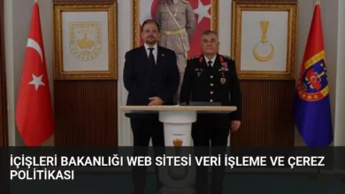 İçişleri Bakanlığı Web Sitesi Veri İşleme ve Çerez Politikası
