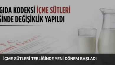 İçme Sütleri Tebliğinde Yeni Dönem Başladı