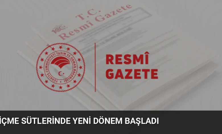 İçme Sütlerinde Yeni Dönem Başladı