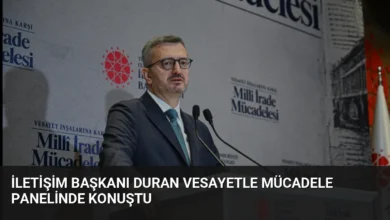 İletişim Başkanı Duran Vesayetle Mücadele Panelinde Konuştu
