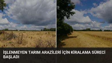 İşlenmeyen Tarım Arazileri İçin Kiralama Süreci Başladı
