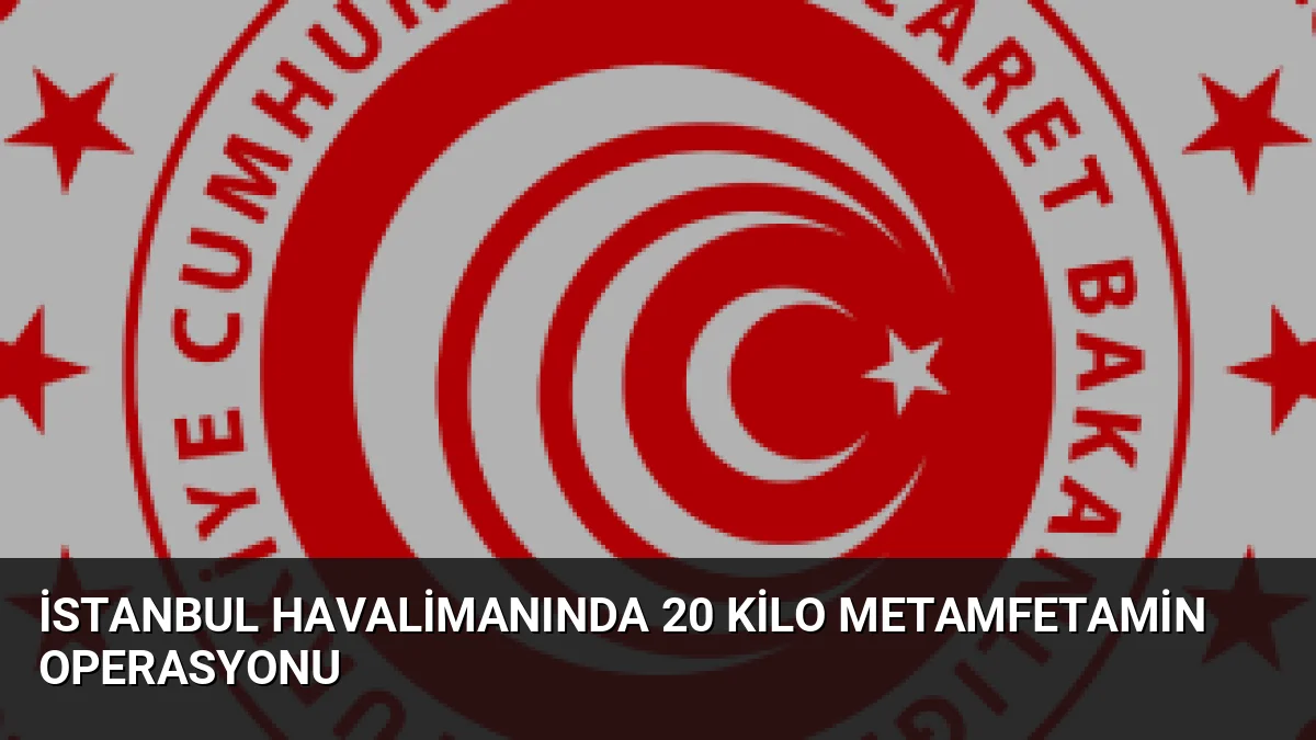 İstanbul Havalimanında 20 Kilo Metamfetamin Operasyonu