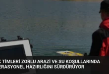 JAK Timleri Zorlu Arazi ve Su Koşullarında Operasyonel Hazırlığını Sürdürüyor