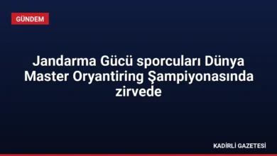 Jandarma Gücü sporcuları Dünya Master Oryantiring Şampiyonasında zirvede