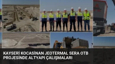 Kayseri Kocasinan Jeotermal Sera OTB Projesinde Altyapı Çalışmaları
