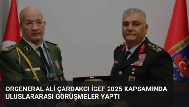 Orgeneral Ali Çardakcı İGEF 2025 Kapsamında Uluslararası Görüşmeler Yaptı