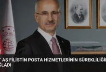 PTT AŞ Filistin Posta Hizmetlerinin Sürekliliğini Sağladı