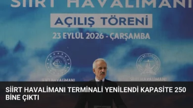 Siirt Havalimanı Terminali Yenilendi Kapasite 250 Bine Çıktı