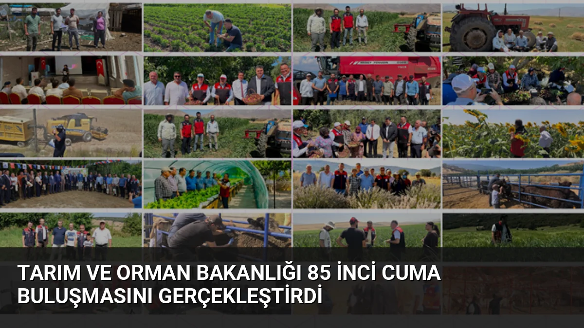 Tarım ve Orman Bakanlığı 85 inci Cuma Buluşmasını Gerçekleştirdi