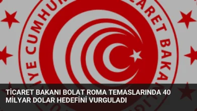 Ticaret Bakanı Bolat Roma Temaslarında 40 Milyar Dolar Hedefini Vurguladı