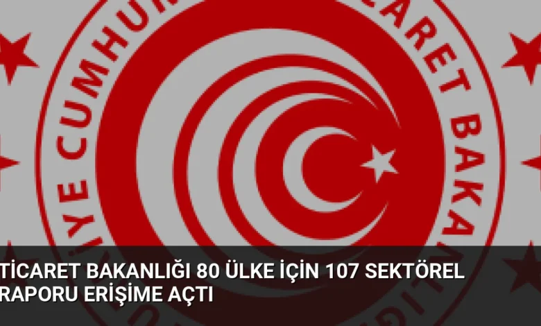 Ticaret Bakanlığı 80 Ülke İçin 107 Sektörel Raporu Erişime Açtı