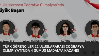 Türk Öğrenciler 22 Uluslararası Coğrafya Olimpiyatı'nda 4 Gümüş Madalya Kazandı