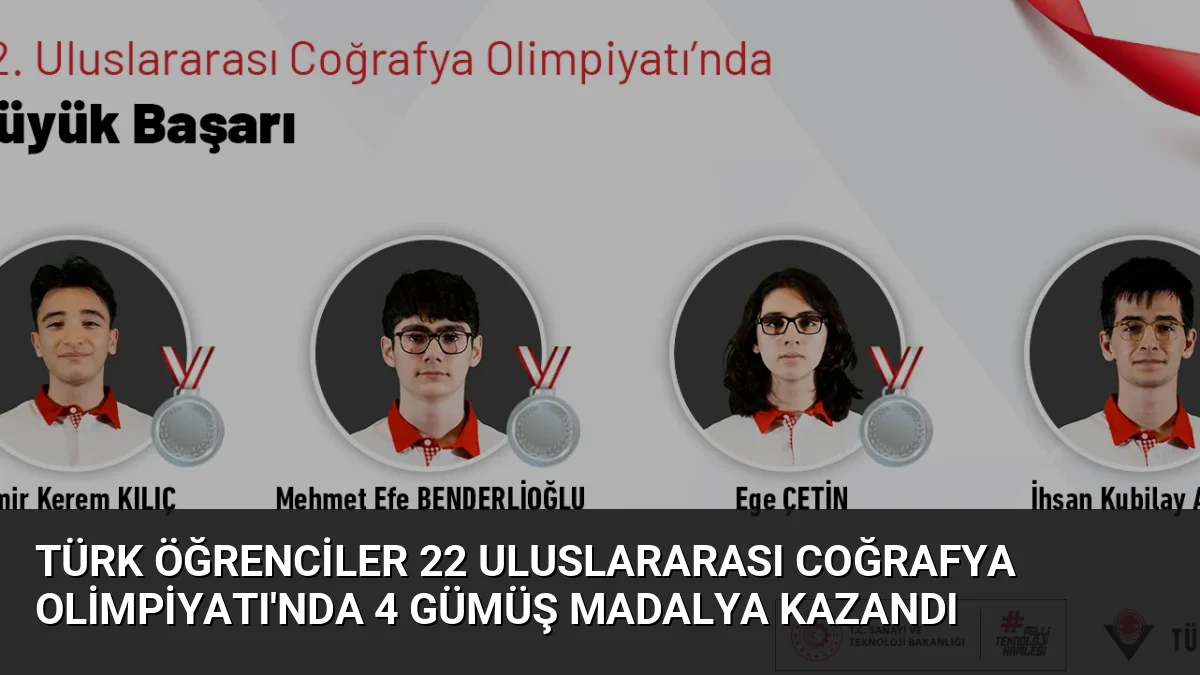 Türk Öğrenciler 22 Uluslararası Coğrafya Olimpiyatı'nda 4 Gümüş Madalya Kazandı