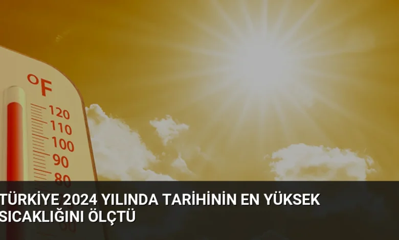 Türkiye 2024 yılında tarihinin en yüksek sıcaklığını ölçtü