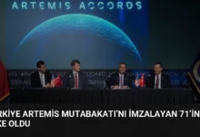 Türkiye Artemis Mutabakatı’nı İmzalayan 71’inci Ülke Oldu