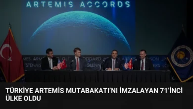 Türkiye Artemis Mutabakatı’nı İmzalayan 71’inci Ülke Oldu