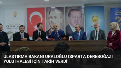 Ulaştırma Bakanı Uraloğlu Isparta Dereboğazı Yolu İhalesi İçin Tarih Verdi