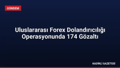 Uluslararası Forex Dolandırıcılığı Operasyonunda 174 Gözaltı