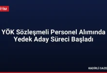 YÖK Sözleşmeli Personel Alımında Yedek Aday Süreci Başladı