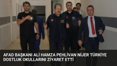 AFAD Başkanı Ali Hamza Pehlivan Nijer Türkiye Dostluk Okullarını Ziyaret Etti