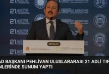 AFAD Başkanı Pehlivan Uluslararası 21 Adli Tıp Günlerinde Sunum Yaptı