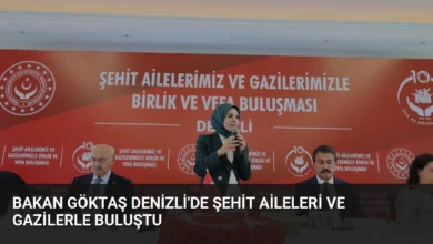 Bakan Göktaş Denizli'de Şehit Aileleri ve Gazilerle Buluştu