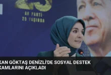 Bakan Göktaş Denizli'de Sosyal Destek Rakamlarını Açıkladı