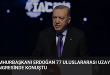 Cumhurbaşkanı Erdoğan 77 Uluslararası Uzay Kongresinde Konuştu